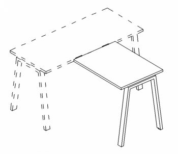 Брифинг-приставка на металлокаркасе TRE А4 Б3 072 БП