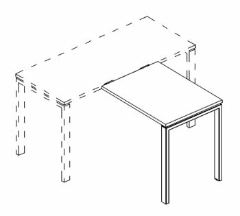 Брифинг-приставка на металлокаркасе UNO А4 Б1 072 БП