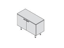 DADO Греденция бел L100 стек.дв