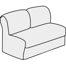 Диван двухместный без подлокотников Премьер арт.2А