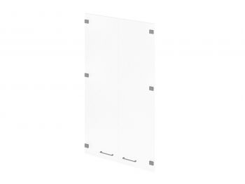 Двери средние стеклянные - комплект 2 шт. Р-021