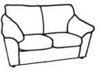 Двухместный диван (для установки механизма Седафлекс) Двухместный диван (для установки механизма Седафлекс)