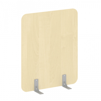 Перегородка на металлических опорах на фетровых подпятниках