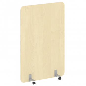 Перегородка на металлических опорах, на роликах