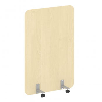 Перегородка на металлических опорах, на роликах