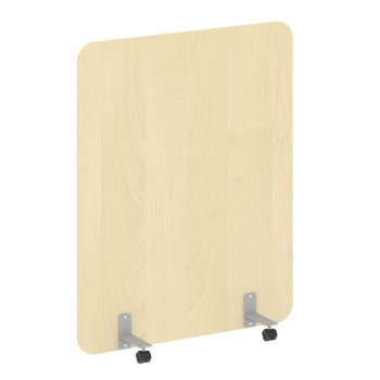 Перегородка на металлических опорах, на роликах