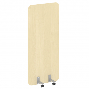 Перегородка на металлических опорах, на роликах