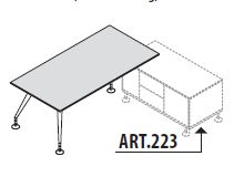 Приставка к столу, ножки крашенные 156 313