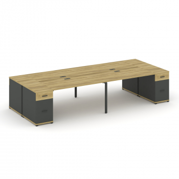 Рабочая станция 4 места с 2 опорными тумбами CN.DRS-429 A