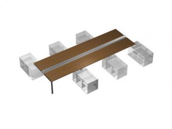 Рабочая станция (6х160) с ProSystem на 6-ти опорных тумбах правых