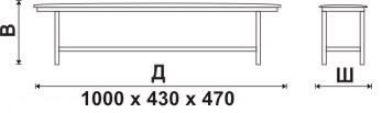 Секция на 1000 м., каркас - Серебристый металлик Берта 1000
