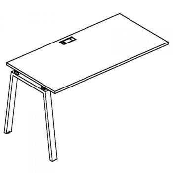 Секция стола рабочей станции на металлокаркасе TRE