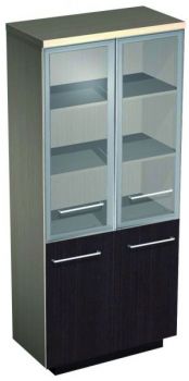 Шкаф для документовсо стеклянными дверьми (средними) 343