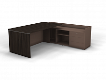 Стол на опорной тумбе без накладных фасадов правый SN13.2119R