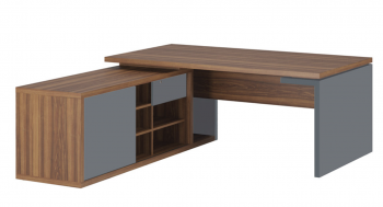 Стол рабочий на опорной креденции левый ZIO28510439