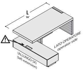 Стол руководителя левый (с тумбой и закрытой фронтальной панелью) 159929