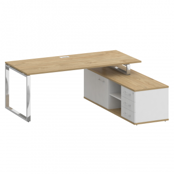 Стол руководителя с опорной греденцией, правый SK.SRG-200 (R)