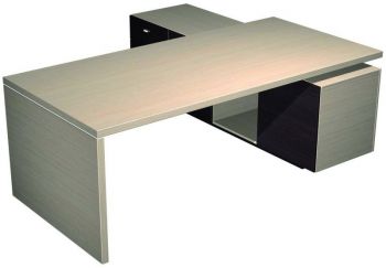 Стол руководителя с опорной тумбой левой 138-1