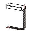 Вертикальный кабель-канал  к металлическим кабель-каналам