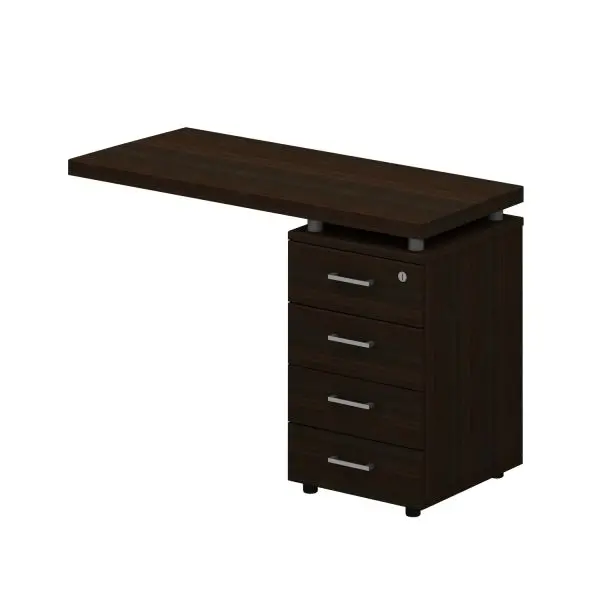 Брифинг-приставка на опорной 4-х ящичной тумбе правая 765. Фото 1