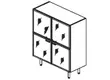 DADO Шкаф для бумаг 4 стекл дв 151 6103/02/02/С36. Фото 1