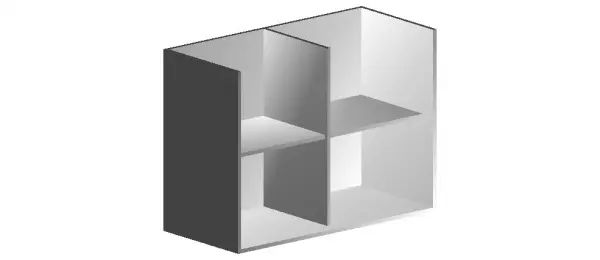 Каркас тумбы низкой 1000х450х725 BRS-04-01. Фото 1