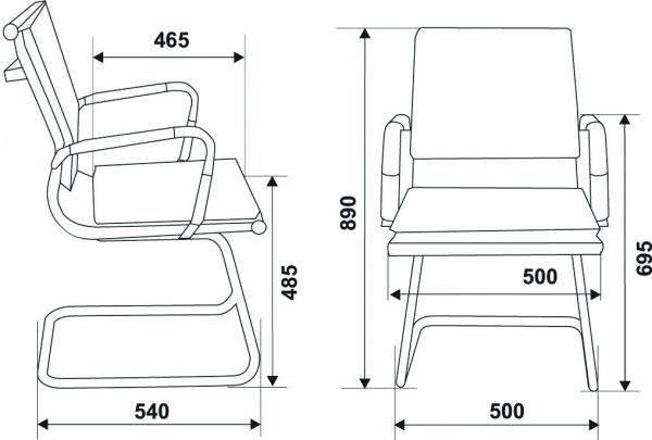 Кресло для посетителя CH-993-Low-V. Фото 2