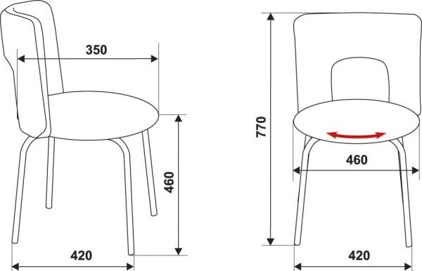 Кресло для посетителя KF-1. Фото 24