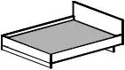 Кровать двуспальная с изголовьем, с настилом из МДФ Т- 413. Фото 1