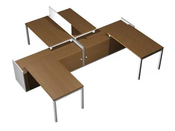 Рабочая станция (4x160) на 2-x опорных тумбах-купе КВ 0187 БВ. Фото 1