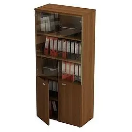 Шкаф для документов со стеклянными прозрачными дверьми 983. Фото 1