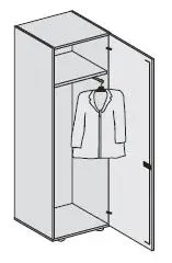 Шкаф для одежды 155090. Фото 1