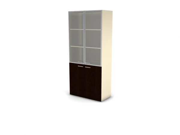 Шкаф MDF с прозрачным стеклом 5 уровней 49H032.210.1. Фото 1