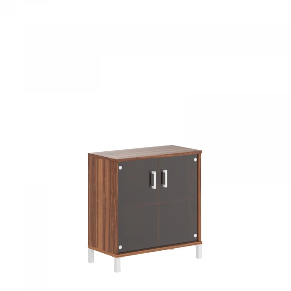 Шкаф низкий со стеклянными дверьми B 410.5. Фото 1