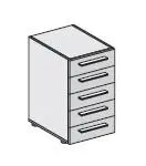 Шкаф с ящиками низкий 118 144. Фото 1