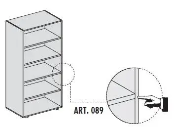 Шкаф высокий 155089. Фото 1