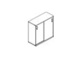 STEEL WOOD - Шкаф-купе 143 с топом и замком, белый. Фото 1