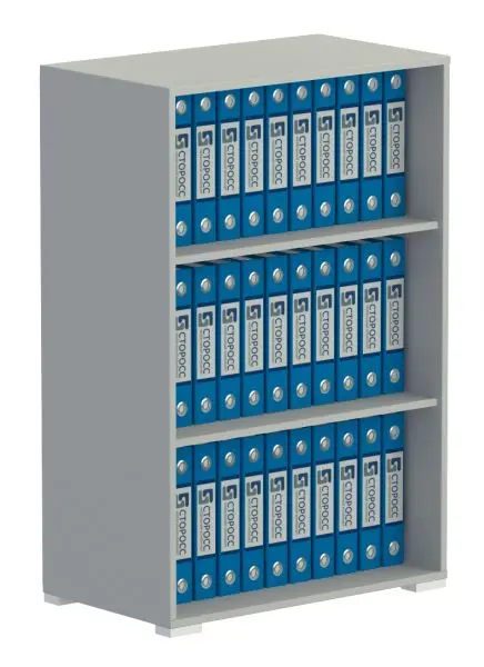 Стеллаж средний открытый (ДВП 3 мм) 361. Фото 1