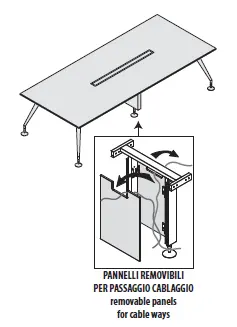 Стол для переговоров, ножки хромированные 156379. Фото 1