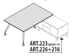 Стол для переговоров, ножки хромированные 156371. Фото 1