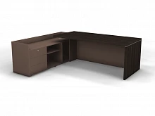 Стол на опорной тумбе без накладных фасадов левый SN13.2319L. Фото 1