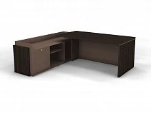 Стол на опорной тумбе с накладными фасадами левый SN12.2119L. Фото 1