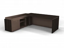 Стол на опорной тумбе с накладными фасадами левый SN12.2319L. Фото 1