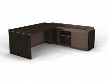 Стол на опорной тумбе с накладными фасадами правый SN12.2119R. Фото 1