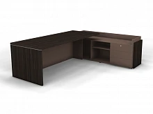 Стол на опорной тумбе с накладными фасадами правый SN12.2519R. Фото 1