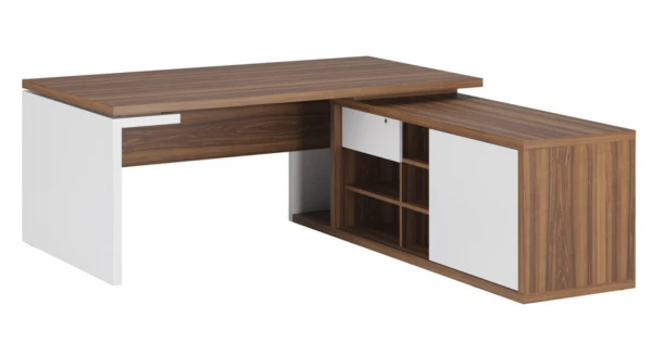 Стол рабочий на опорной креденции правый ZIO28510331. Фото 1