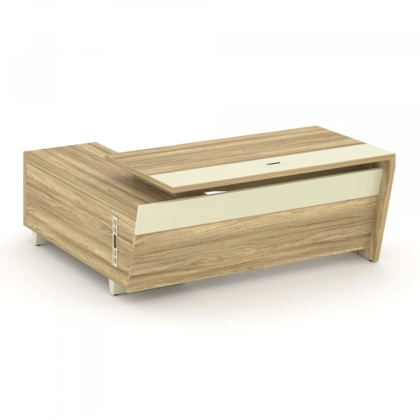 Стол руководителя с опорной тумбой, правый COR.SRT-18(R). Фото 1