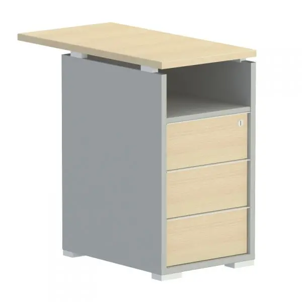 Тумба приставная 3-ящ. С нишей с метабоксами 205. Фото 1