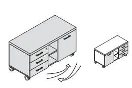 Тумба сервисная 155129. Фото 1
